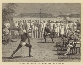 Sketches with a Bombay Native Regiment, an Athletic Meeting
